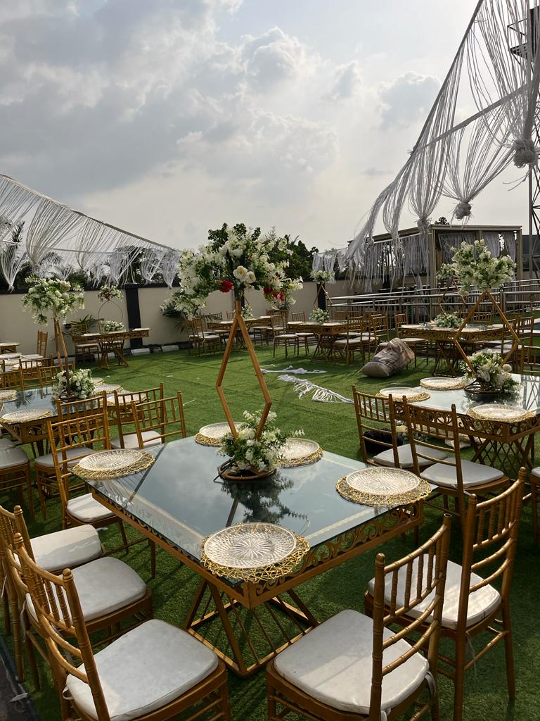 Rooftop garden setup